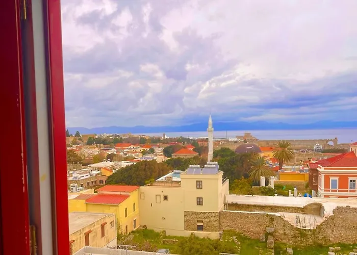 A Medieval Windmill Tower 2bedrooms In The Heart Of Old Town With Magnificent Panoramic Seaview And Cityview * Rhodes City