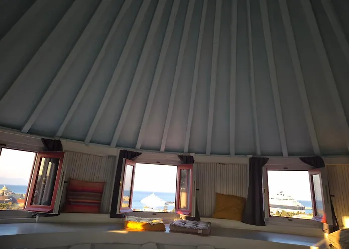 A Medieval Windmill Tower 2bedrooms In The Heart Of Old Town With Magnificent Panoramic Seaview And Cityview * Rhodes City